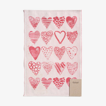 Hearts Towel from Ekelund